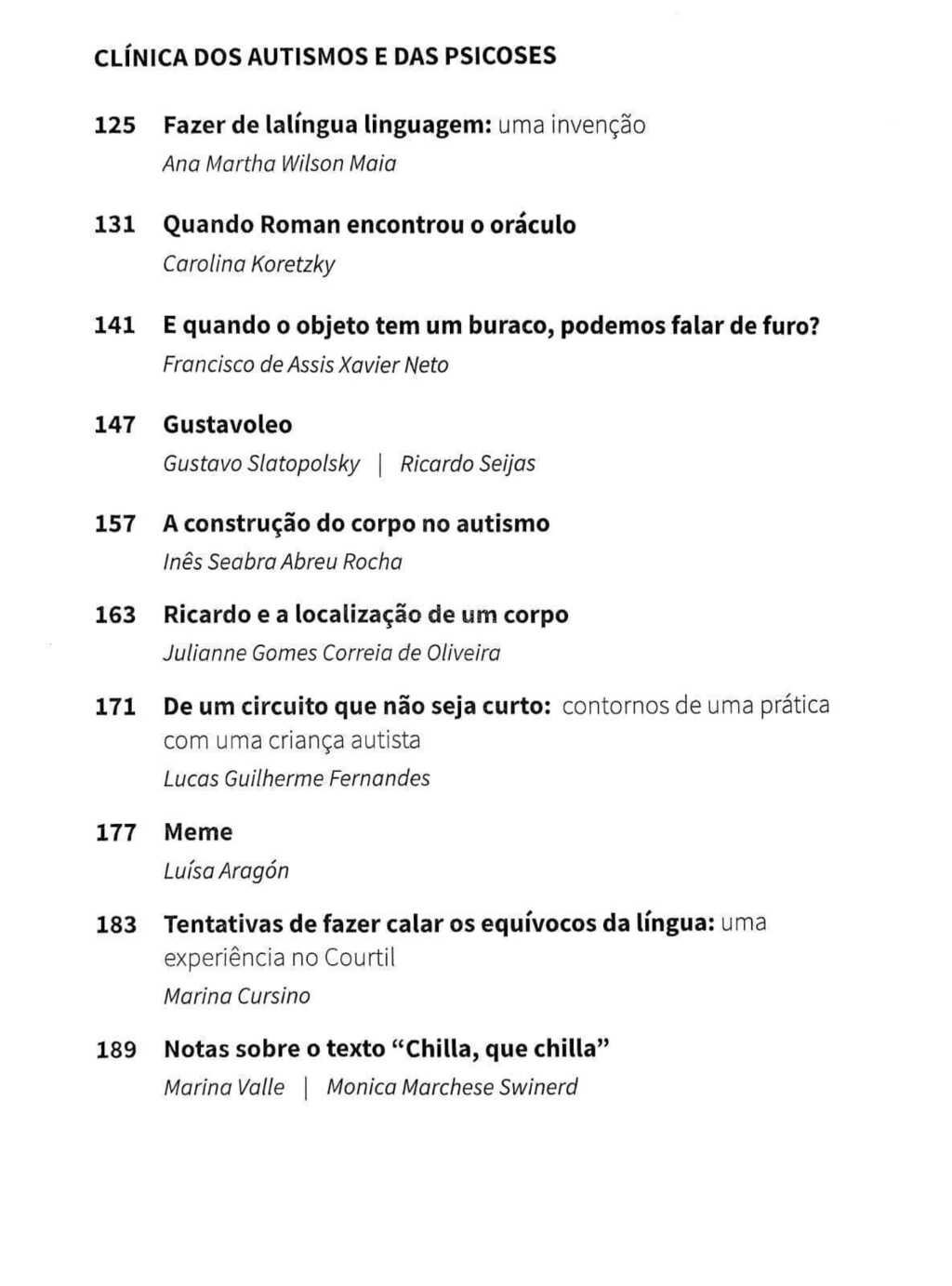 Imagem de AUTISMO E PSICOSE INFANTIL: DA CLINICA À POLITICA E RETORNO 2