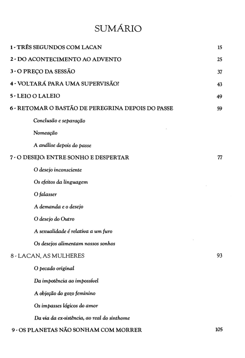 Imagem de TRÊS SEGUNDOS COM LACAN