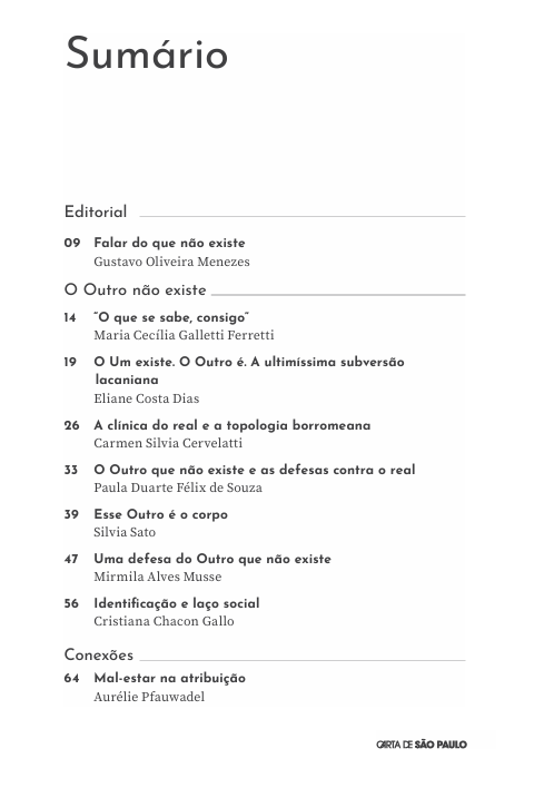 Imagem de CARTA DE SÃO PAULO - N° 82 OUTUBRO 2025