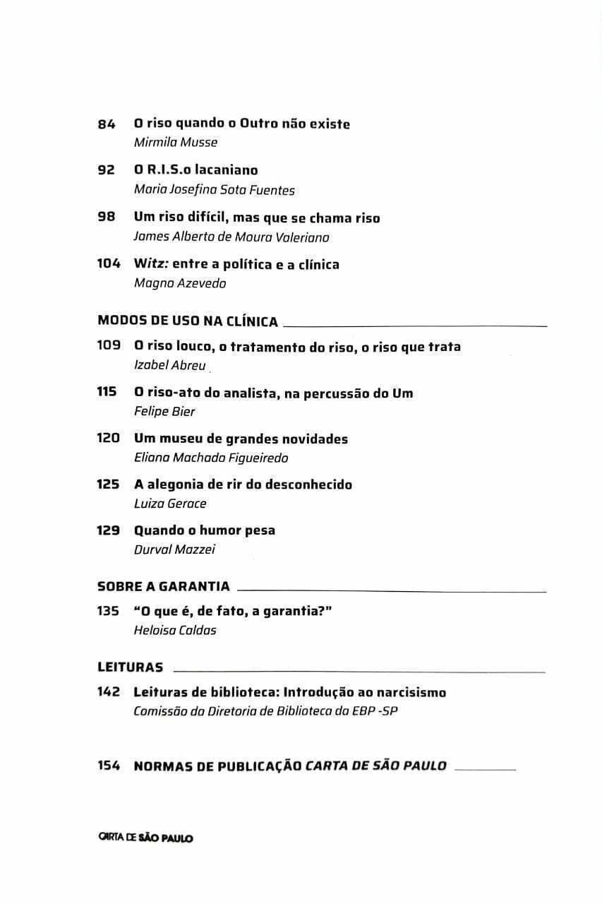 Imagem de CARTA DE SÃO PAULO - ANO 31 N° 2 OUTUBRO 2024