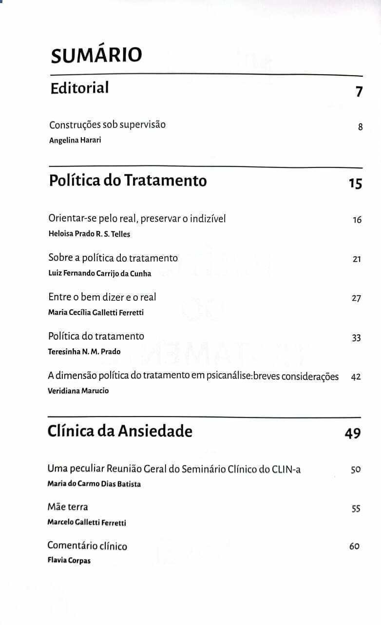Imagem de REVISTA ENTREVÁRIOS N° 19 - POLÍTICA DO TRATAMENTO