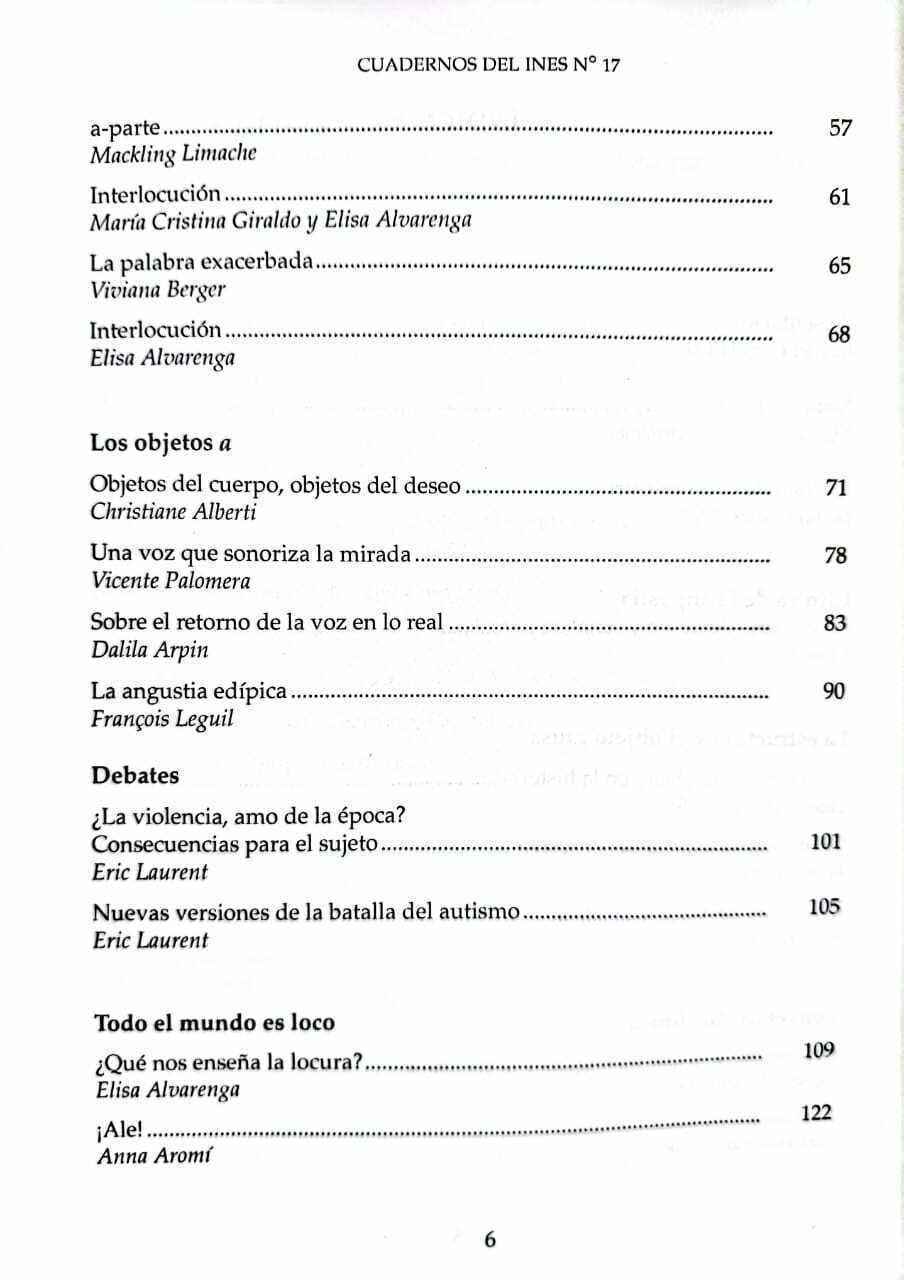 Imagem de CUADERNOS DEL INES - CLÍNICA DE LA ANGUSTIA