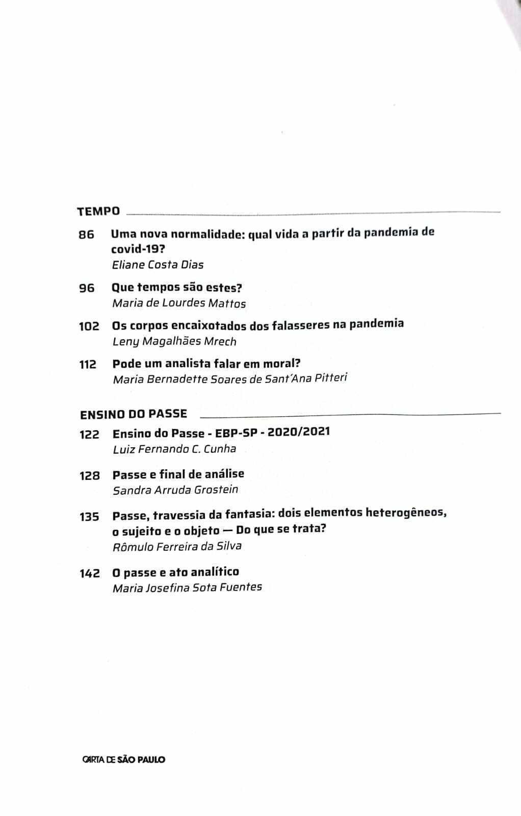 Imagem de CARTA DE SÃO PAULO - ANO 28 N°2 AGOSTO 2021