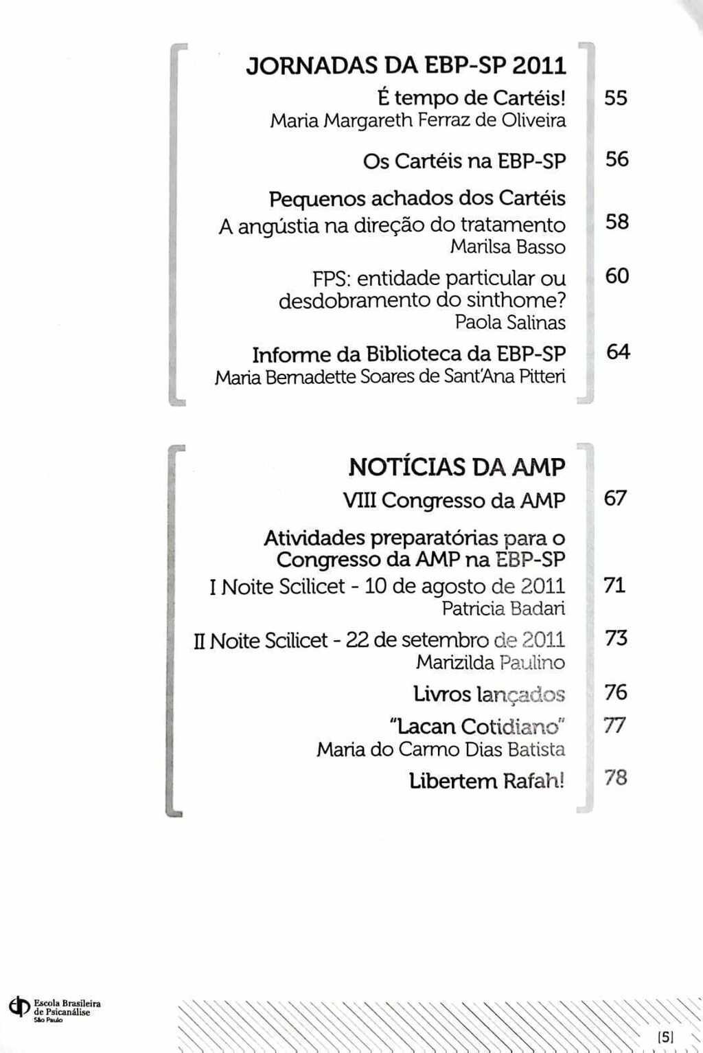 Imagem de CARTA DE SÃO PAULO - ANO 18 N°2 SETEMBRO-OUTUBRO 2011