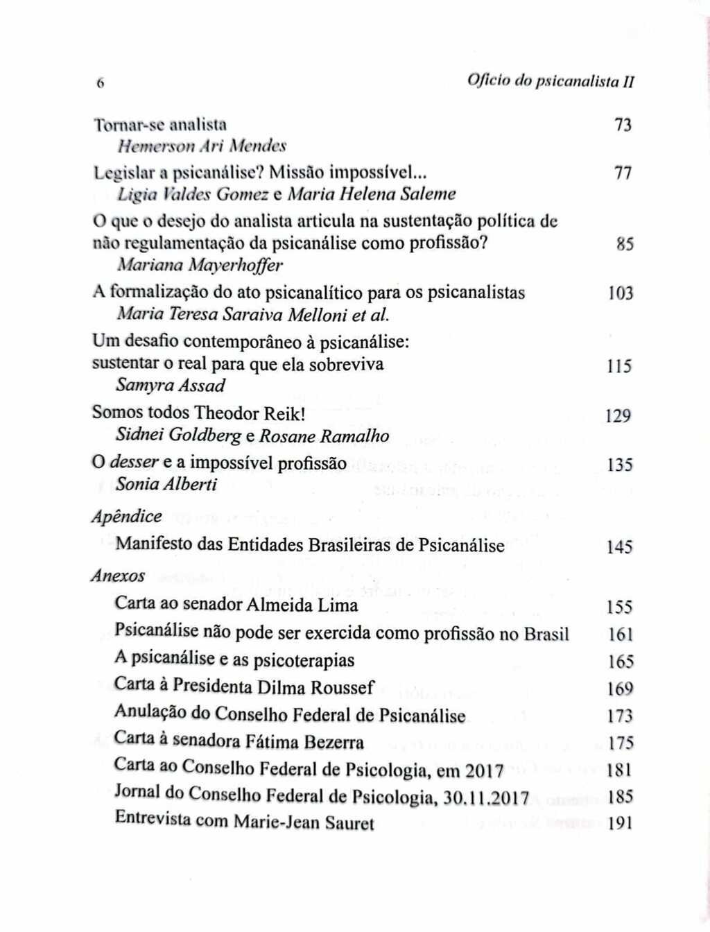 Imagem de OFÍCIO DO PSICANALISTA II: POR QUE NÃO REGULAMENTAR A PSICANÁLISE