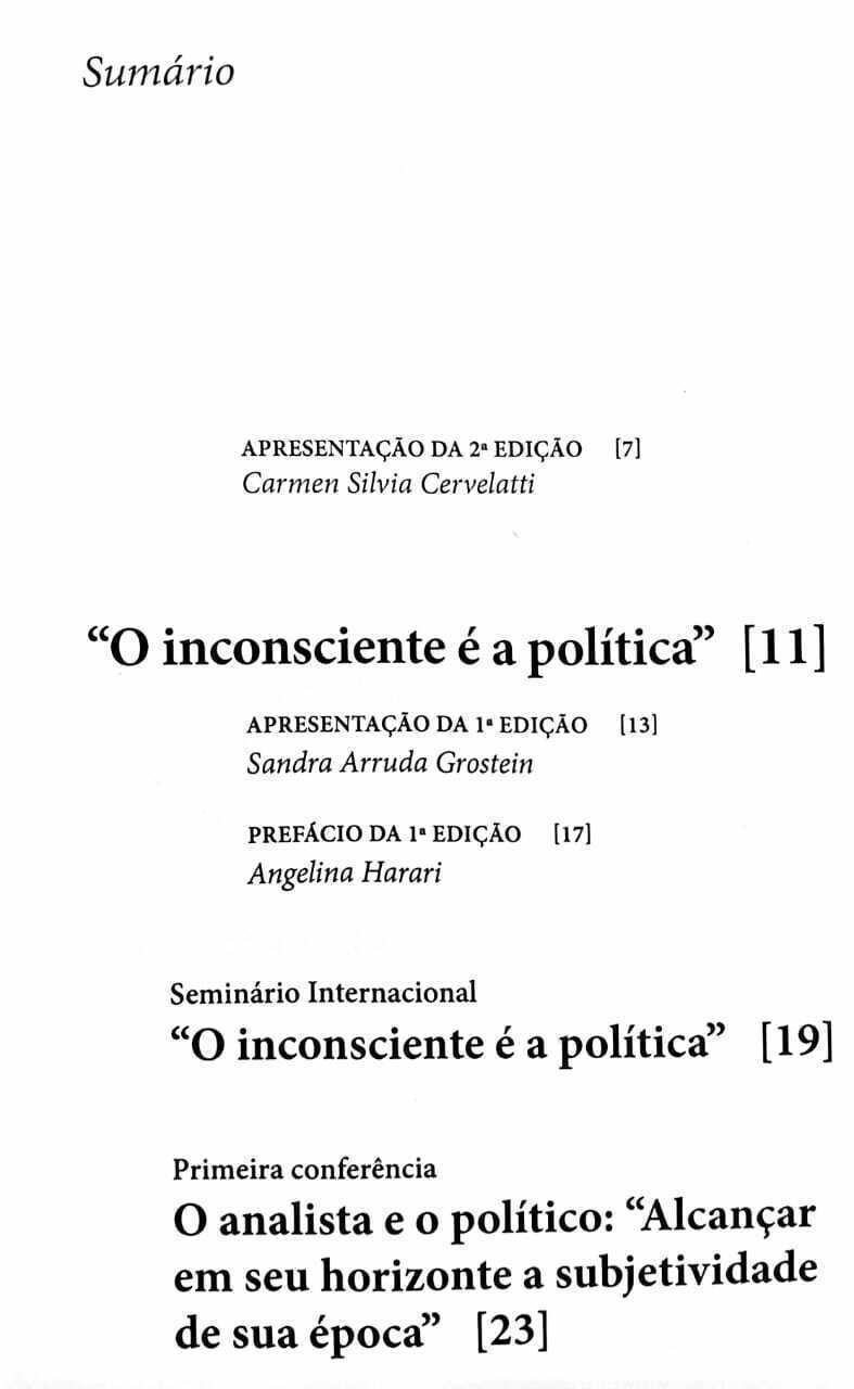 Imagem de O INCONSCIENTE É A POLÍTICA