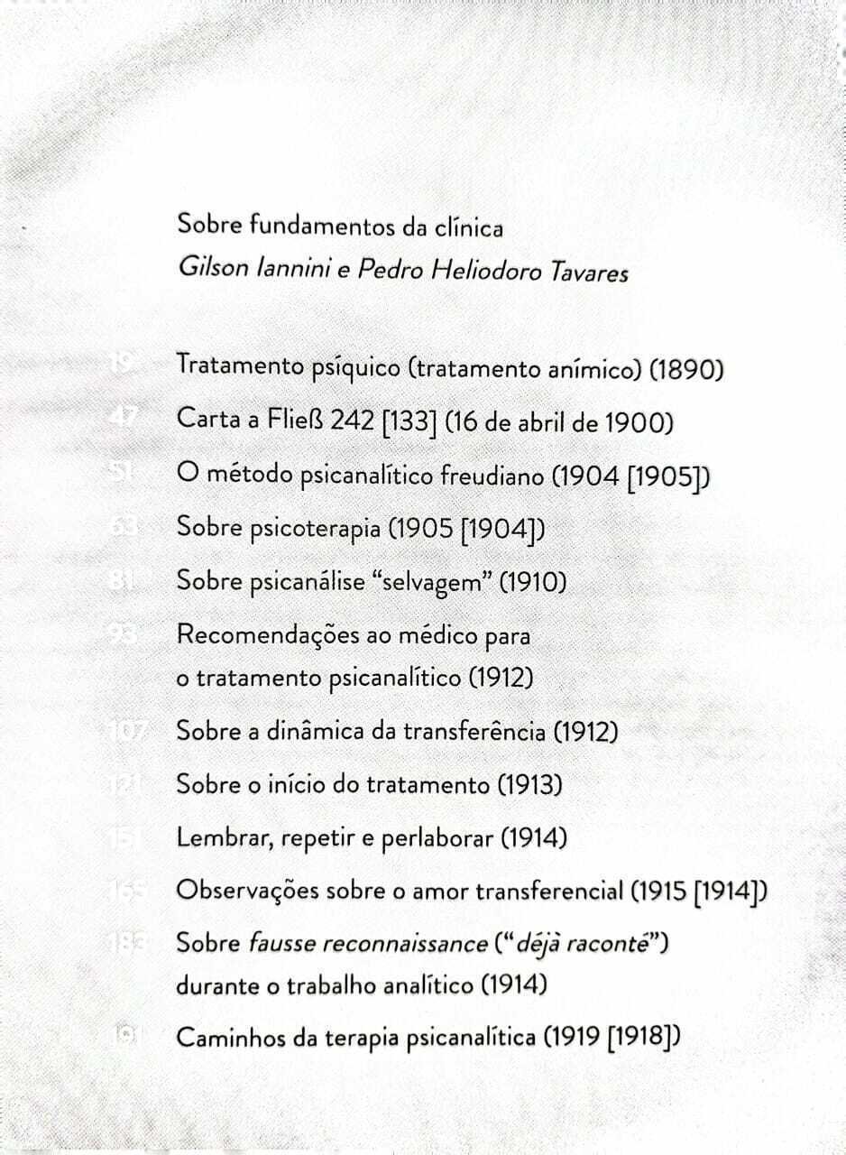 Imagem de FUNDAMENTOS DA CLÍNICA PSICANALÍTICA