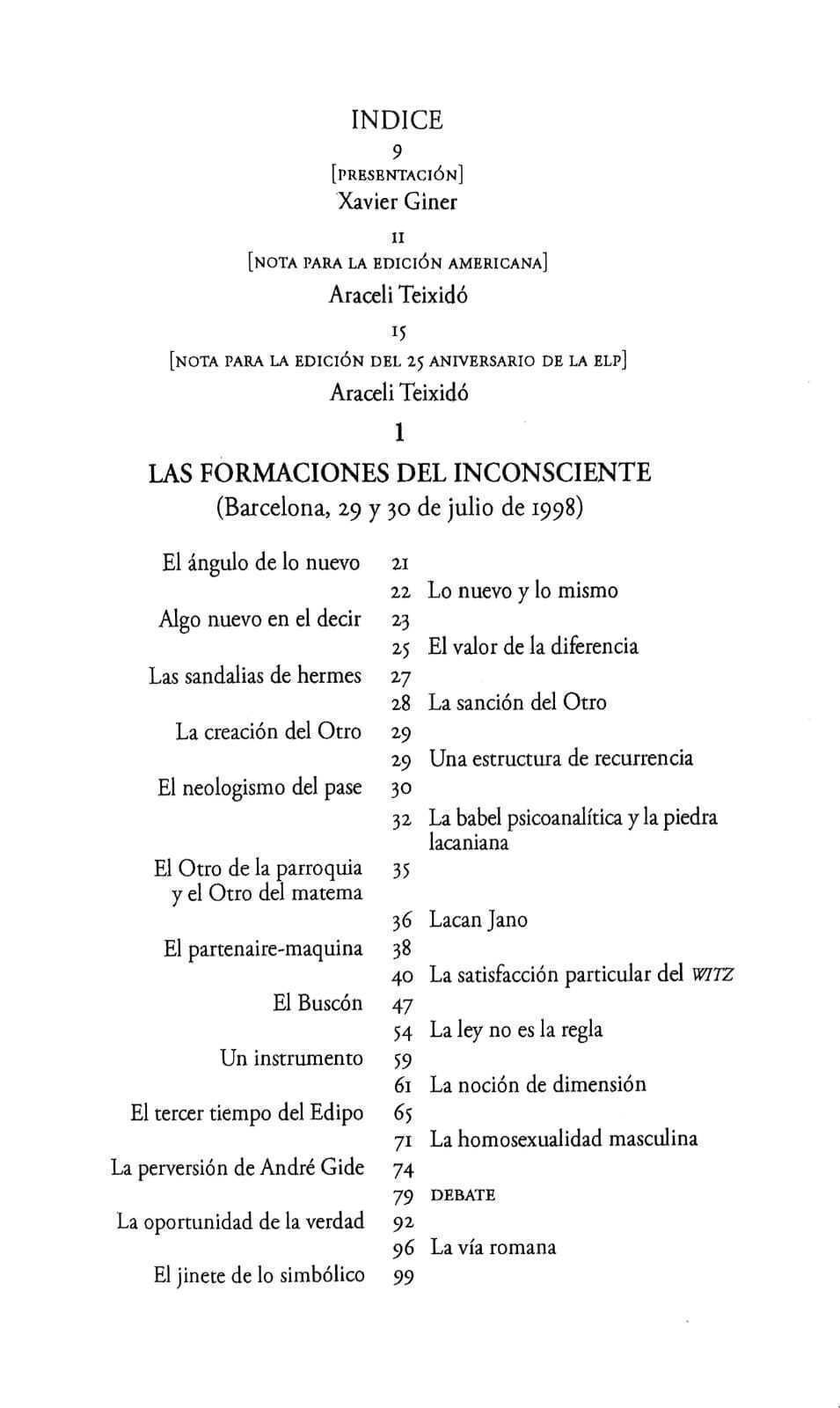 Imagem de POLÍTICA DE LA TRANSFERENCIA - LOS CUATRO SEMINARIOS QUE ACOMPAÑARON LA FUNDACIÓN DE LA ELP (1998-1999)